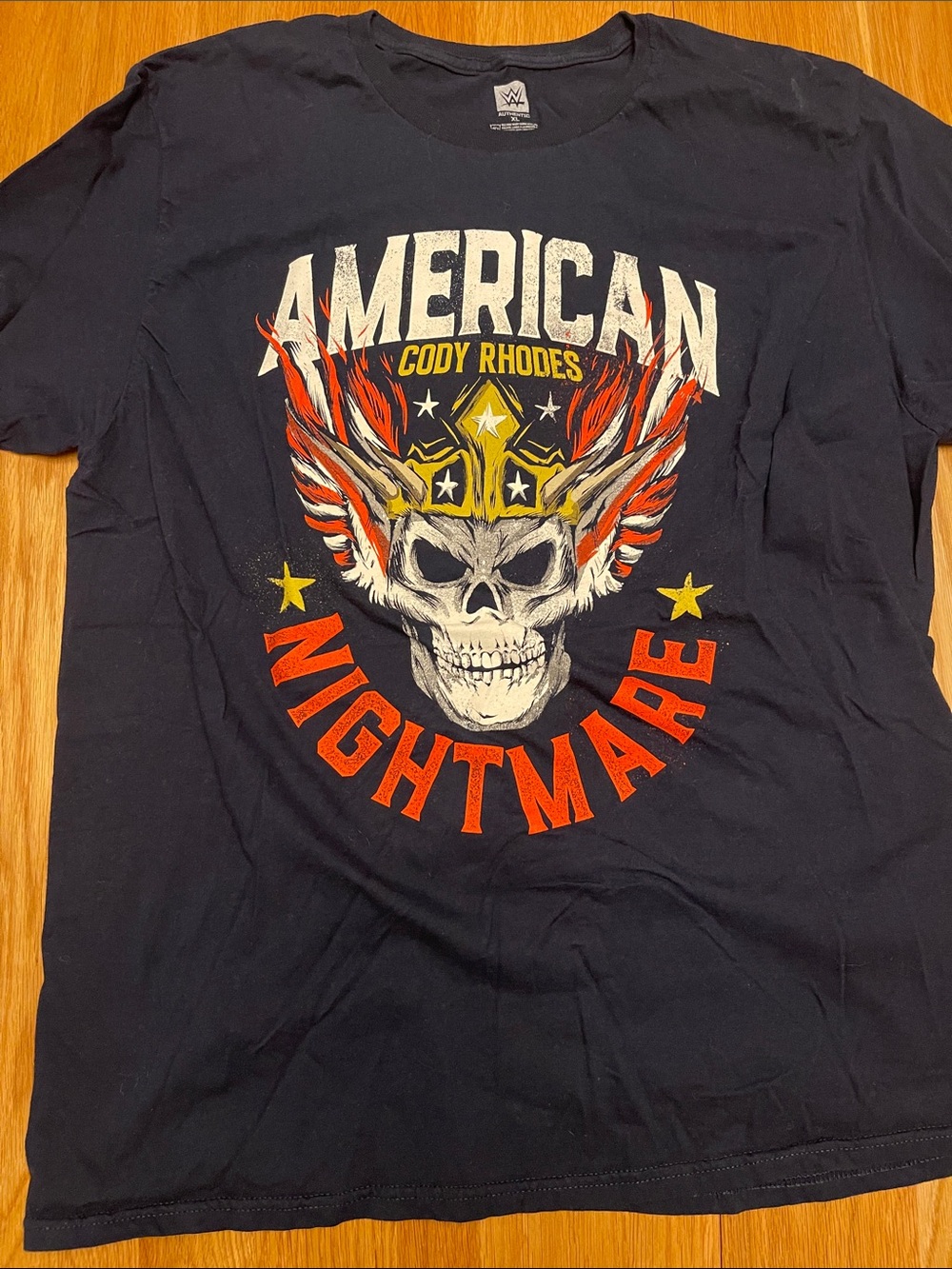 WWE American Nightmare Cody Rhodes Graphic Tee size XL preowned